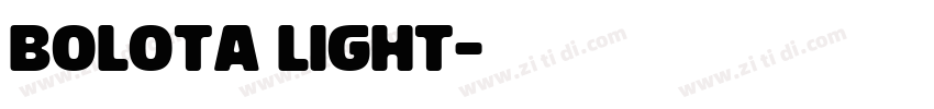 bolota light字体转换